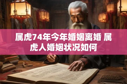 属虎74年今年婚姻离婚 属虎人婚姻状况如何