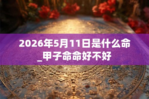 2026年5月11日是什么命_甲子命命好不好 2026年5月11日是什么命_甲子命命好不好