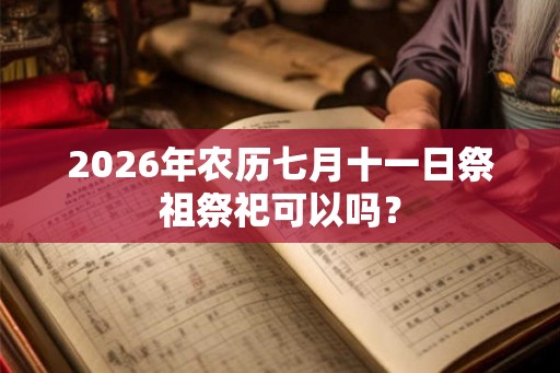 2026年农历七月十一日祭祖祭祀可以吗？