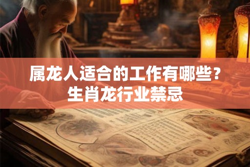 属龙人适合的工作有哪些？生肖龙行业禁忌