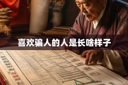 喜欢骗人的人是长啥样子