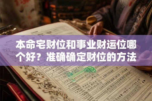 本命宅财位和事业财运位哪个好？准确确定财位的方法
