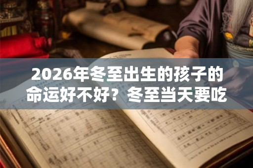 2026年冬至出生的孩子的命运好不好？冬至当天要吃什么？
