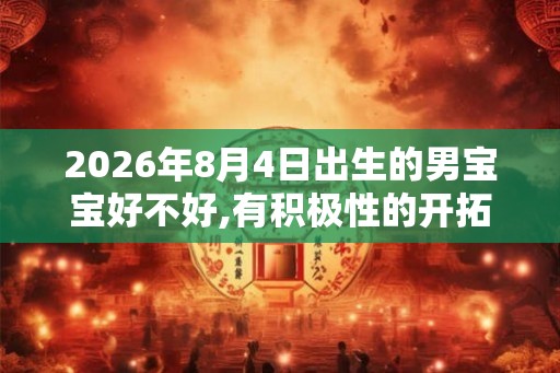 2026年8月4日出生的男宝宝好不好,有积极性的开拓精神