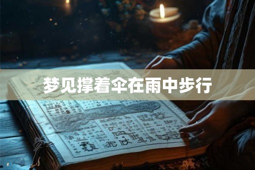 梦见撑着伞在雨中步行