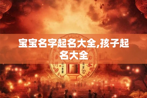 宝宝名字起名大全,孩子起名大全