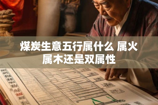煤炭生意五行属什么 属火属木还是双属性