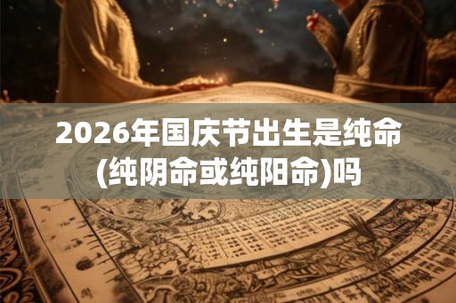 2026年国庆节出生是纯命(纯阴命或纯阳命)吗