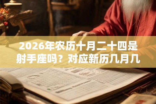 2026年农历十月二十四是射手座吗？对应新历几月几号？