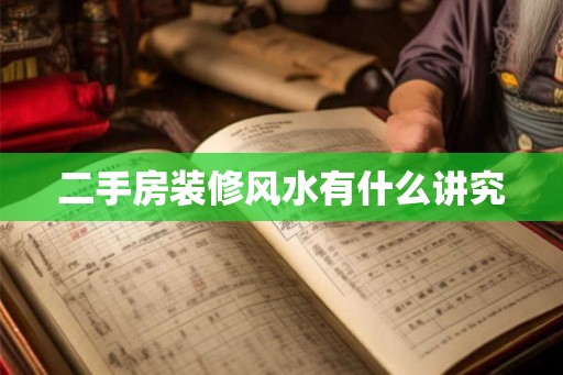 二手房装修风水有什么讲究