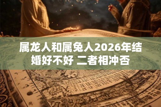 属龙人和属兔人2026年结婚好不好 二者相冲否