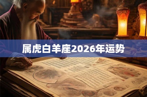 属虎白羊座2026年运势
