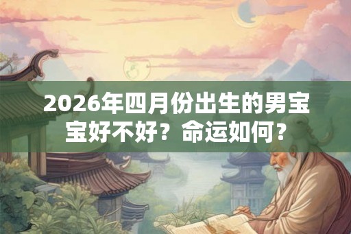 2026年四月份出生的男宝宝好不好？命运如何？