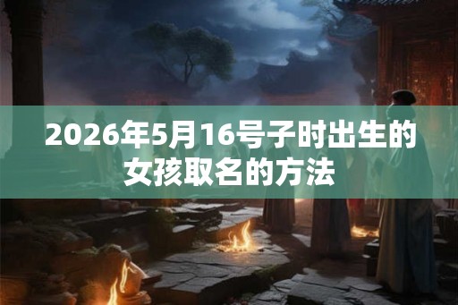 2026年5月16号子时出生的女孩取名的方法