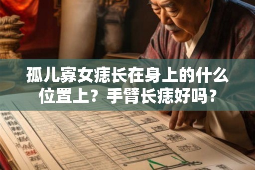 孤儿寡女痣长在身上的什么位置上？手臂长痣好吗？