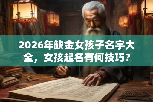 2026年缺金女孩子名字大全，女孩起名有何技巧？