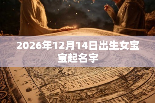 2026年12月14日出生女宝宝起名字