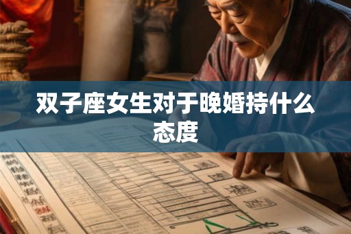 双子座女生对于晚婚持什么态度
