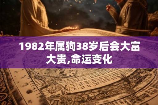 1982年属狗38岁后会大富大贵,命运变化