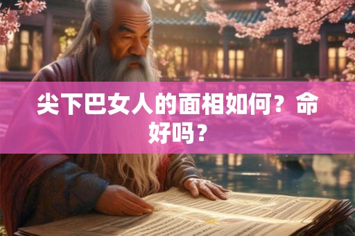 尖下巴女人的面相如何？命好吗？