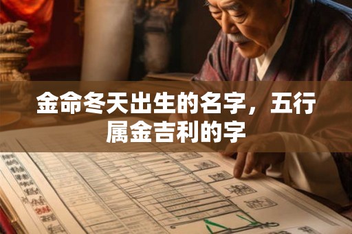 金命冬天出生的名字，五行属金吉利的字
