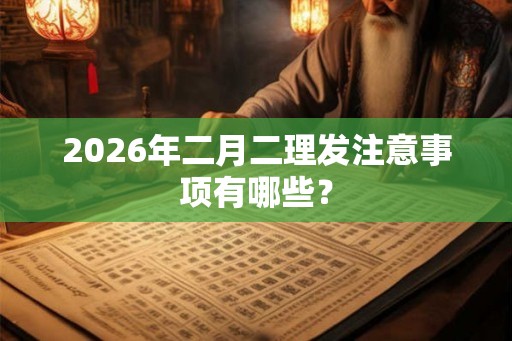 2026年二月二理发注意事项有哪些? 2026年二月二理发注意事项有哪些?
