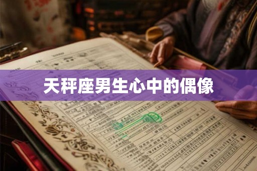 天秤座男生心中的偶像