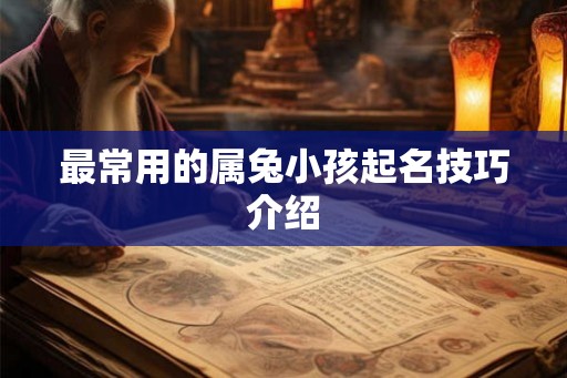 最常用的属兔小孩起名技巧介绍 最常用的属兔小孩起名技巧介绍