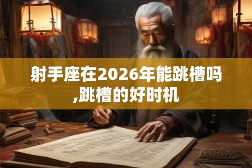 射手座在2026年能跳槽吗,跳槽的好时机