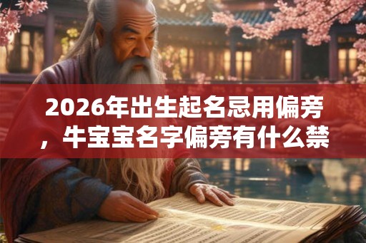 2026年出生起名忌用偏旁，牛宝宝名字偏旁有什么禁忌？