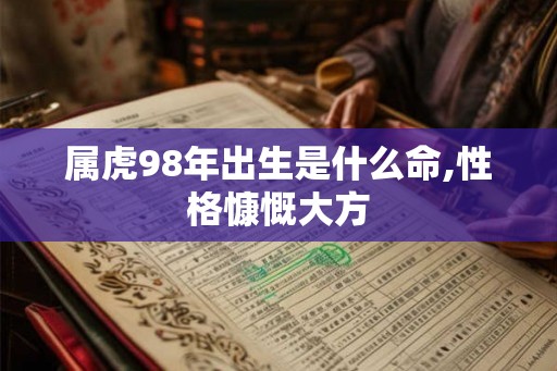 属虎98年出生是什么命,性格慷慨大方