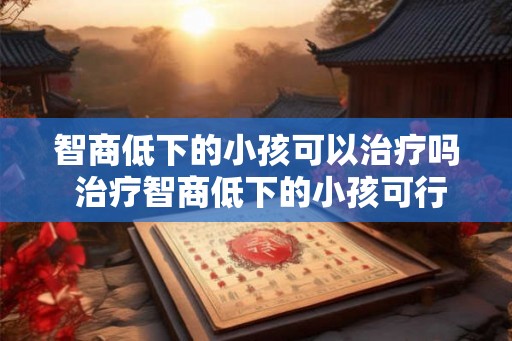 智商低下的小孩可以治疗吗 治疗智商低下的小孩可行吗
