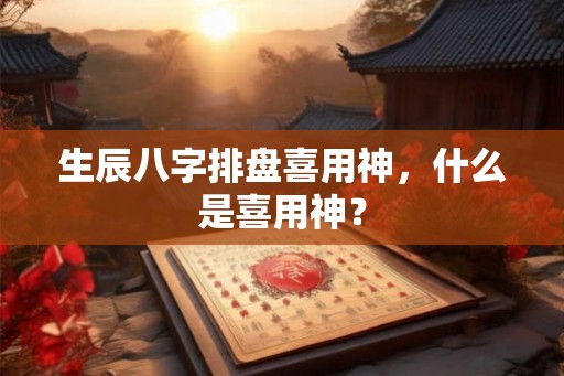 生辰八字排盘喜用神，什么是喜用神？