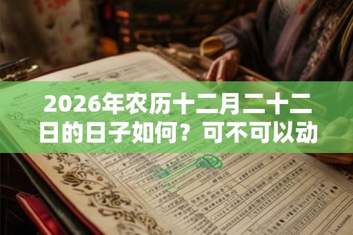 2026年农历十二月二十二日的日子如何？可不可以动土？