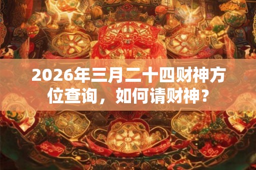 2026年三月二十四财神方位查询，如何请财神？
