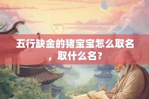 五行缺金的猪宝宝怎么取名，取什么名？