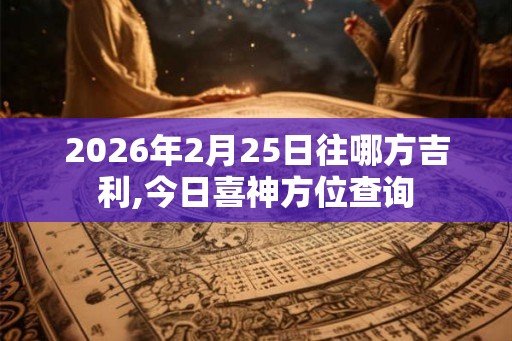 2026年2月25日往哪方吉利,今日喜神方位查询 2026年2月25日往哪方吉利,今日喜神方位查询