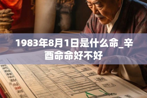 1983年8月1日是什么命_辛酉命命好不好