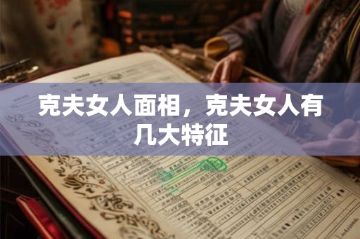 克夫女人面相，克夫女人有几大特征