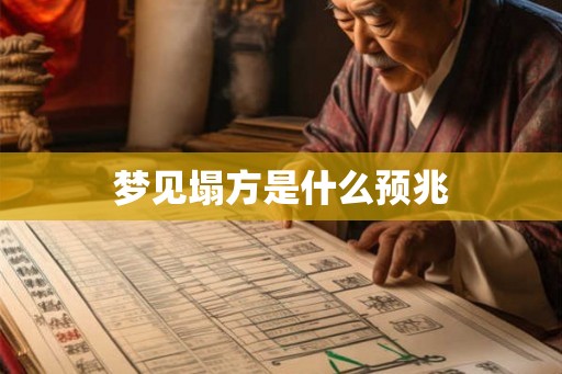 梦见塌方是什么预兆