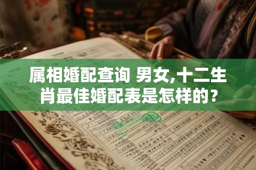 属相婚配查询 男女,十二生肖最佳婚配表是怎样的？