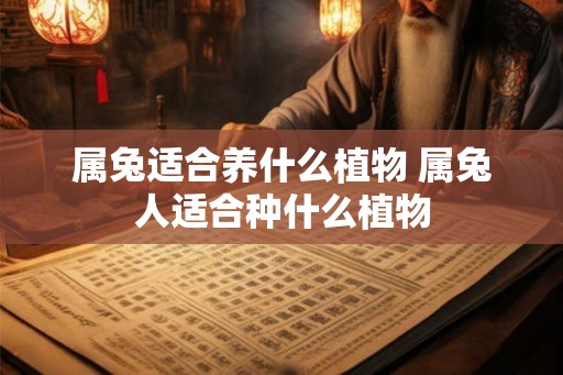 属兔适合养什么植物 属兔人适合种什么植物