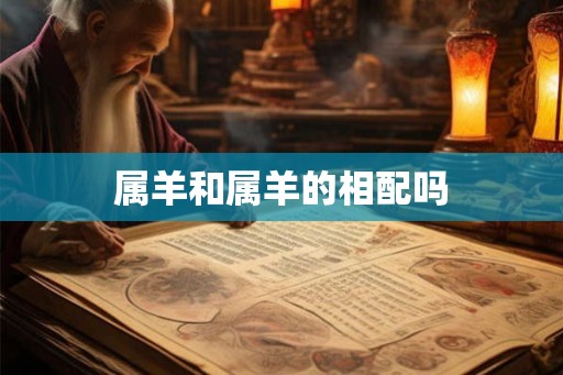属羊和属羊的相配吗