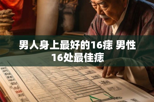 男人身上最好的16痣 男性16处最佳痣 男人身上最好的16痣 男性16处最佳痣