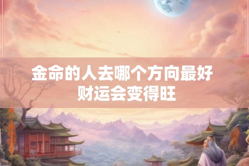 金命的人去哪个方向最好  财运会变得旺