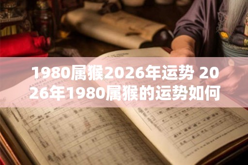 1980属猴2026年运势 2026年1980属猴的运势如何