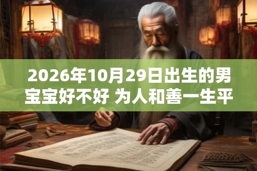 2026年10月29日出生的男宝宝好不好 为人和善一生平安