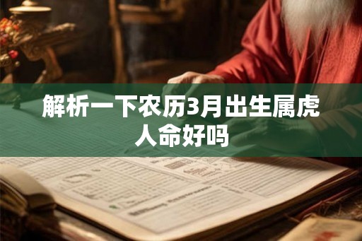 解析一下农历3月出生属虎人命好吗
