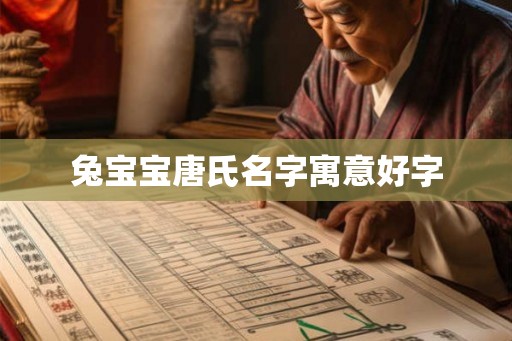 兔宝宝唐氏名字寓意好字