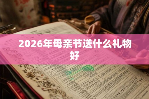 2026年母亲节送什么礼物好